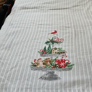 Christmas Tower Cotton Tea Towel By Rachel Ashwell